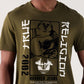 TRUE RELIGION Men Green Printed Round Neck Regular Fit T Shirt