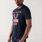 TRUE RELIGION Men Navy Blue Printed Round Neck Regular Fit T Shirt