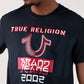 TRUE RELIGION Men Navy Blue Printed Round Neck Regular Fit T Shirt