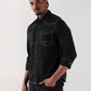 TRUE RELIGION Men Black Regular Fit Shirt