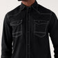 TRUE RELIGION Men Black Regular Fit Shirt