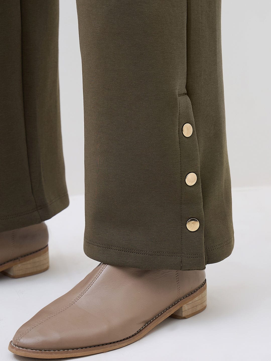 ELLE Women Green Regular Fit Sweatpant