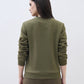 ELLE Women Green Logo Round Neck Regular Fit Sweatshirt