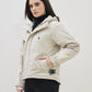 ICONIC Women Grey High Neck Regular Fit Hooded Jacket