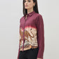ICONIC Women Maroon Printed Shirt Collar Regular Fit Shirt