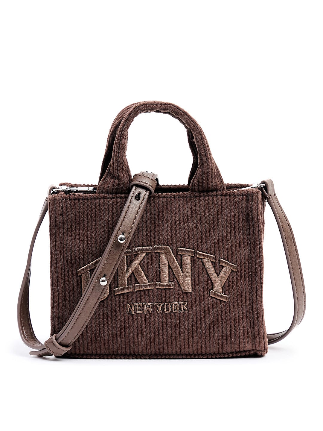 DKNY Women Brown Logo Mini Cross Body Bag