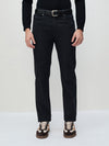 ICONIC Men Black Regular Fit Jeans