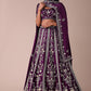 Mulberry Purple Lehenga With Handwork Embroidery