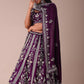 Mulberry Purple Lehenga With Handwork Embroidery