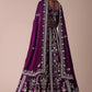 Mulberry Purple Lehenga With Handwork Embroidery