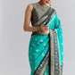 Blue Banarasi Silk Woven Saree With Zari Paisley Motifs