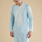Blue Gujarati Handwork Chanderi Kurta Set