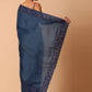 Blue Organza Saree With Unstitched Blouse Piece