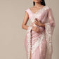 Chic Pink Saree With Resham Thread Work Border