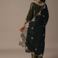Green Embroidered Kurta Pant Set With Dupatta