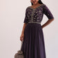 Purple Zari Embroidered Anarkali