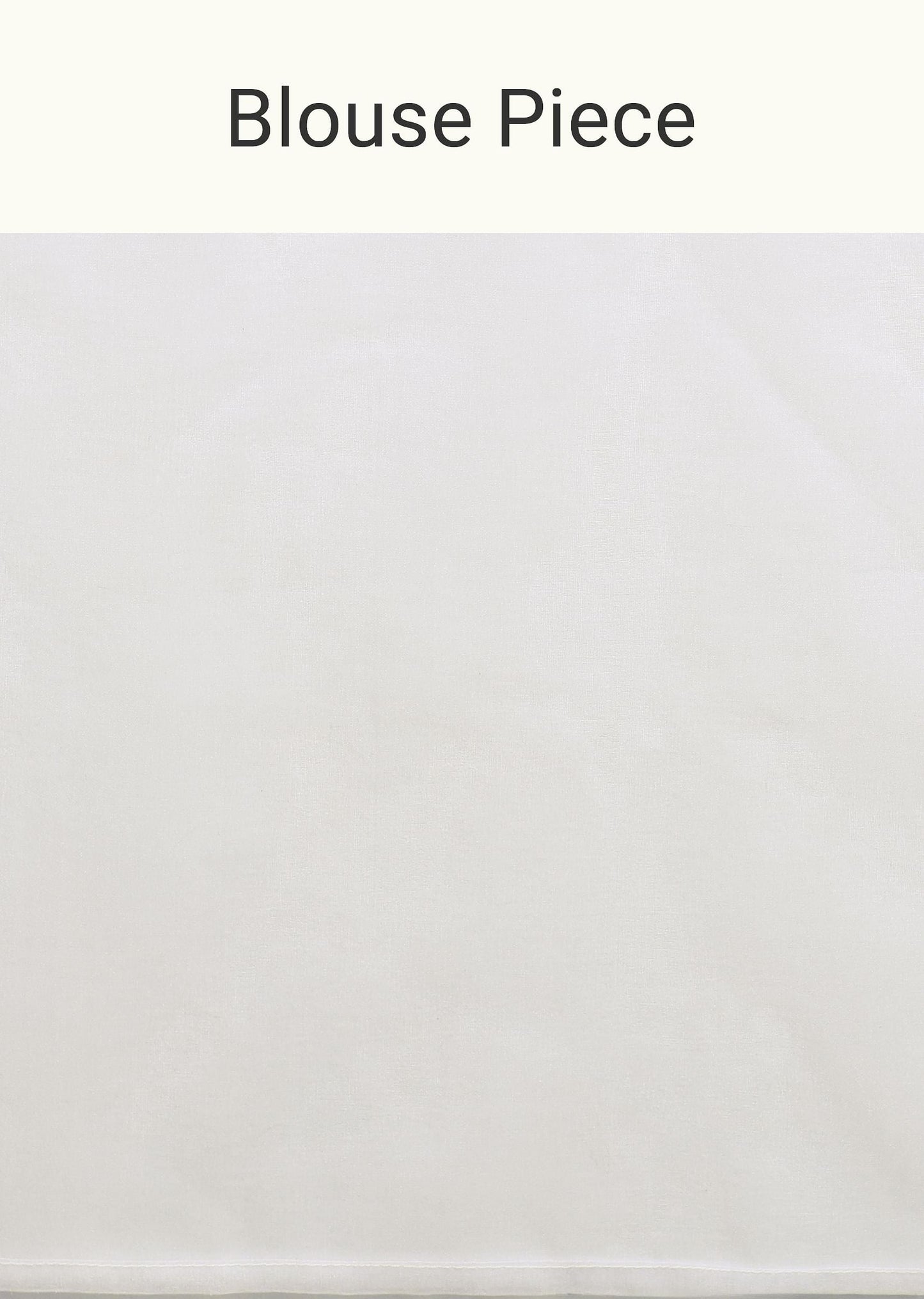 White Saree In Organza With Floral Motif Border And Unstitched Blouse Piece