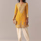 Yellow Embellished Dhoti Suit Set