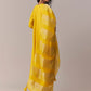 Yellow Gotta & Zardosi Anarkali Set With Dupatta